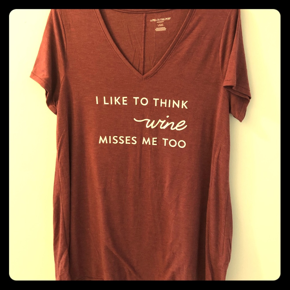 Wine Joke maternity top